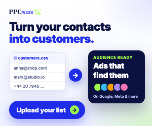 Turn your contact list into customers with PPCmate X